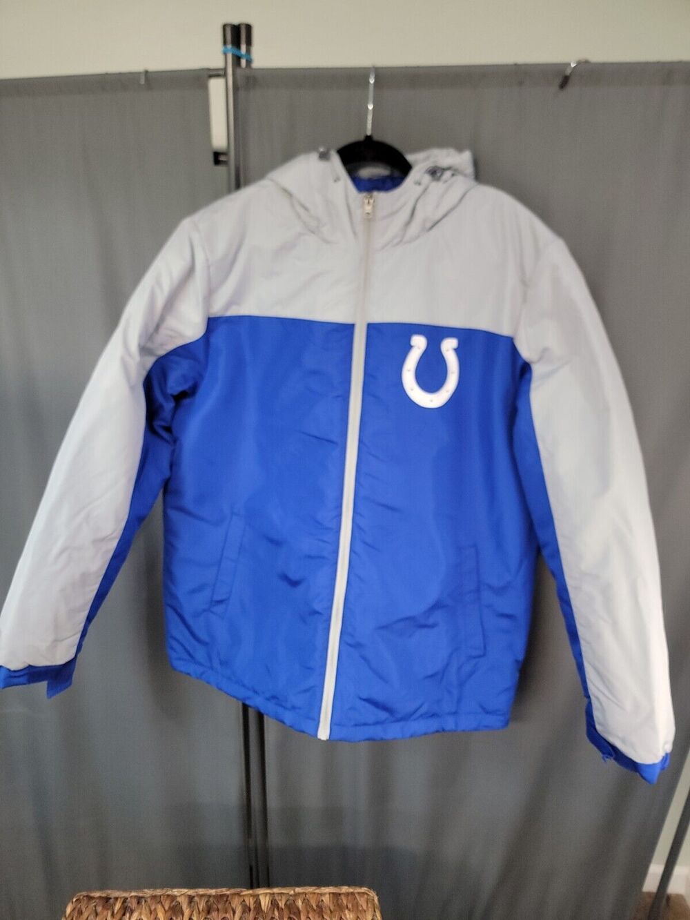 Indianapolis Colts NFL Mens Size XL Full-Zip Polyester Jacket